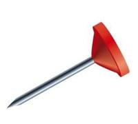 Boîte de 100 épingles à tête Plate 5mm Rouge