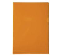 Exacompta Boîte de 100 pochettes coin en PVC 14/100 ème. Coloris orange.