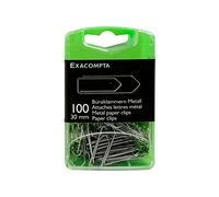 Exacompta - Boîte de 100 Trombones attaches lettres métal 30mm