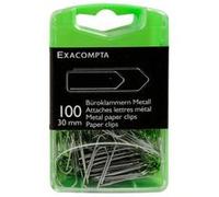 Exacompta - Boîte de 100 Trombones attaches lettres métal 30mm
