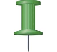 Exacompta Boîte de 25 épingles Push Pins hauteur 7mm 10mm de diamètre Vert