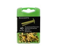 Exacompta - Boîte de 40 attaches parisiennes 24mm Dorées