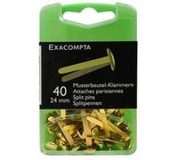 Exacompta - Boîte de 40 attaches parisiennes 24mm Dorées G