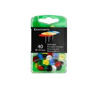 Exacompta - Boîte de 40 punaises Couleurs Assorties