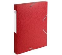 EXACOMPTA Boîte de classement Cartobox, A4, 40 mm, rouge Rouge G