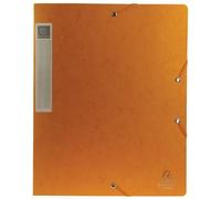 Exacompta Boîte de classement CARTOBOX A4 - Dos 4 cm, 25×33 cm, carte lustrée 600 g/m², jaune