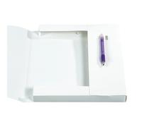 EXACOMPTA Boite de classement Dos 25mm polypropylène opaque 7/10e Krea Cover - A4 - Blanc