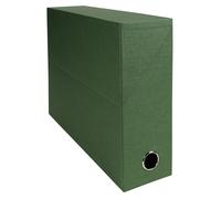 Exacompta Boîte de classement en toile cartonnée - Dos 9 cm - Vert - Lot de 5