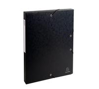 EXACOMPTA Boite de classement Exabox Dos 25mm Carte lustrée - A4 - Noir