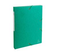EXACOMPTA Boite de classement Exabox Dos 25mm Carte lustrée - A4 - Vert
