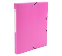 EXACOMPTA Boite de classement Exabox dos 25mm Polypropylène 7/10e Opak - A4. - Rose