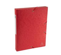 EXACOMPTA Boite de classement Exabox Dos 40mm Carte lustrée Scotten - A4 - Rouge