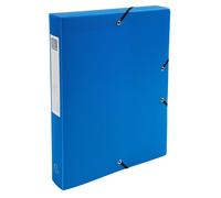 Exacompta - Réf. 59782E - 1 boite de classement avec élastiques Opak - en polypropylène - dos 4 cm - dimensions 25 x 33 cm - pour format A4 - couleur bleu clair - livrée montée