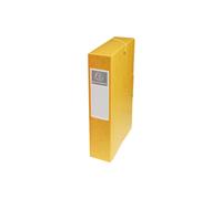 Exacompta - Réf. 50609E - 1 boite de classement avec élastiques Exabox - en carte lustrée 600g/m2 - Dos 6 cm - dimensions 25 x 33 cm - pour documents A4 - couleur jaune - livrée montée