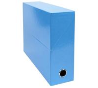 Exacompta Boîte transfert Iderama 89927E – Dos 90 mm, A4, œillet en métal, bleu clair