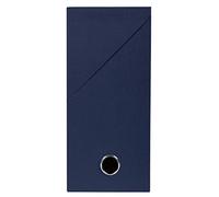 Exacompta Boîte transfert papier toilé Réf. 89427E Dos 120 mm Œillet métal A4 Bleu foncé
