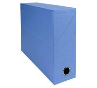 Exacompta Boîte transfert 89522E A4 Dos 90 mm Œillet métal Bleu clair 25,5x34x9 cm Livrée montée