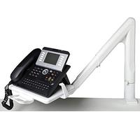 Exacompta Bras téléphone télescopique BrasTELESCOPHONE extensible Gris lumière