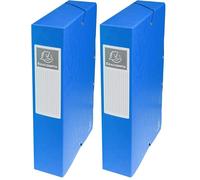 EXACOMPTA Bte Classement CL D60 EXABOX NF Bleu (Lot de 2)
