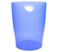 Exacompta Bureau Corbeille À Papier Ecobin Linicolor Bleu Glacé Transparent