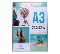 EXACOMPTA Cadre photo mural aluminium A3 - Argent