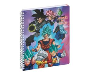 Exacompta - Cahier de textes à spirale Dragon Ball S 17x22cm Rose