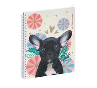 Exacompta 999143E - Cahier de textes à spirale Lovely - 17 x 22 cm - Visuel chiot