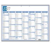 Exacompta - Calendrier Bicolore Semestriel 43x33,5cm Bleu et gris - 2027