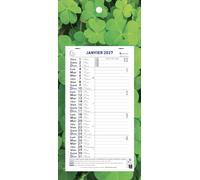 Exacompta - Calendrier mensuel Nature 15,5x28,5cm sur plaque - 2027