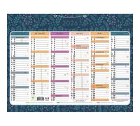EXACOMPTA Calendrier Mini Labo avec décor recto-verso 43 x 33,5 cm Semestriel 2026
