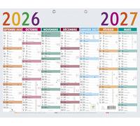 Exacompta Calendrier scolaire 34210E Multicolore 43 x 33,5 cm Septembre 2025/2026