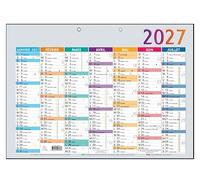 Exacompta - Calendrier Multicolore Semestriel 43x33,5cm - 2027