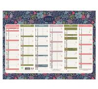 Exacompta Calendrier semestriel Mini Labo Décors recto-verso 43x33,5cm 2027 | 12 mois, Impression Recto Verso, Perforation pour fixation murale, Fabriqué en France