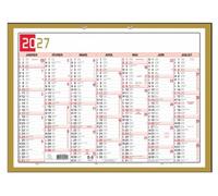 Exacompta - Calendrier Tricolore Neutre semestriel 43x33,5cm - 2027