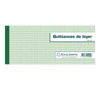 Exacompta Carnet de quittances de loyer 50 feuilles 101 x 165 mm