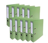 Exacompta Classeur à levier Prem'Touch A4 Dos 70 mm Mécanique 75 mm Carton de 10 Vert anis