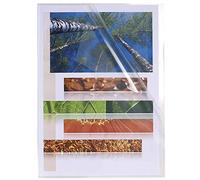 Exacompta Carton de 100 Pochettes coins A4 Lisse Cristal