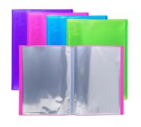 Exacompta - Carton de 12 Protège-documents Iderama - Format A4 | 30 pochettes cristal lisse - 60 vues - Dim. 24 x 32 cm - Couverture en polypro semi-rigide - Couleurs assorties