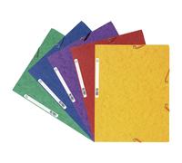 Exacompta Chemise 3 rabats A4 à élastique - Carton lustré 400 g/m2 - 34 x 32 cm - 5 couleurs assorties