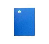 EXACOMPTA Chemise simple 3 rabats, A4, carton, bleu G