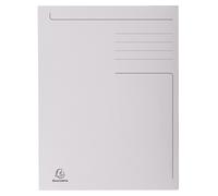 Exacompta Chemise 3 rabats sans élastique Forever en carte 280g - Gris