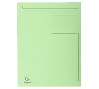 Exacompta Chemise 3 rabats Forever – en carte 280 g sans élastique – Vert