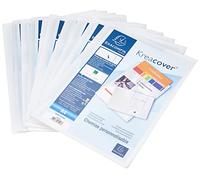 Exacompta Chemise à 2 rabats CARTOCOM personnalisable en polypropylène blanc