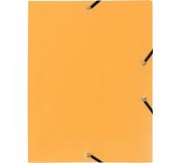 Exacompta Chemise à élastiques Réf. 55909E - polypropylène opaque 3 rabats 24x32cm jaune