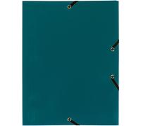 Exacompta Chemise à élastiques économique 3 rabats 24 x 32 cm A4 polypropylène opaque Vert