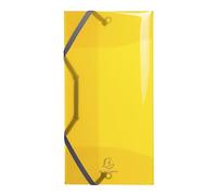 Exacompta Chemise à élastiques Iderama 12×23,5 cm PP semi-translucide 3 rabats - couleur aléatoire