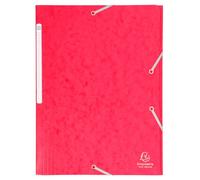 Exacompta chemise à élastiques maxi capacity carte lustrée 425g nature future a4 rouge cartorel 17109h G