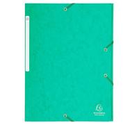 EXACOMPTA Chemise à élastiques Maxi capacity carte lustrée 425gm2 - A4 - Vert