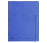 EXACOMPTA Chemise à lamelle carte lustrée 355gm2 - A4 - Bleu