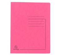 EXACOMPTA Chemise à lamelle carte lustrée 355gm2 - A4 - Rose